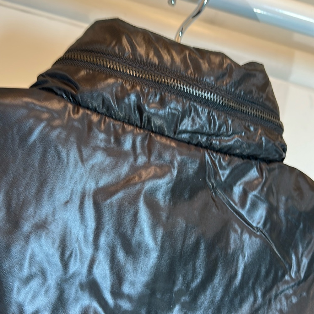 NWT “MG BLACK” 1/2 Zip Athletic Hooded Black Nylon Pullover Golf Jacket XXL NWT - Picture 6 of 16